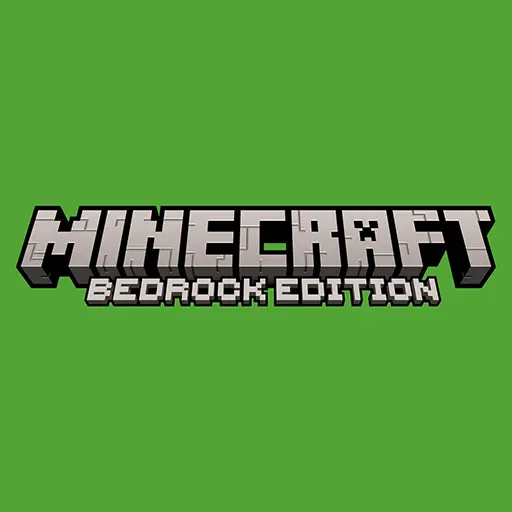 The Minecraft Bedrock Edition logo, representing the latest version available for Android devices.